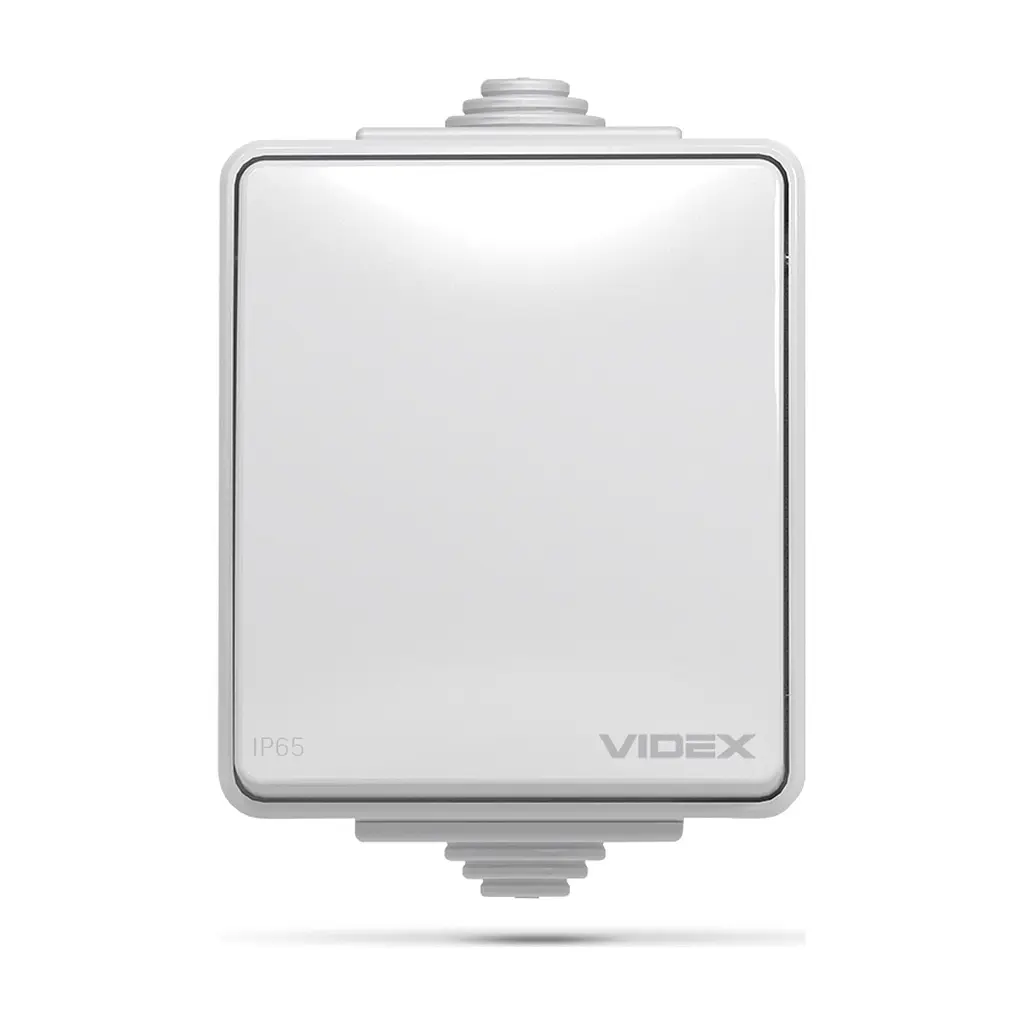 Вимикач Videx BINERA IP65 зовнішній 1кл сірий (VF-BNW11-36125) - фото 2
