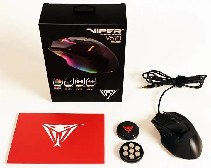 Миша лазерна Patriot Viper V570 Blackout Edition RGB-посвітка - фото 2
