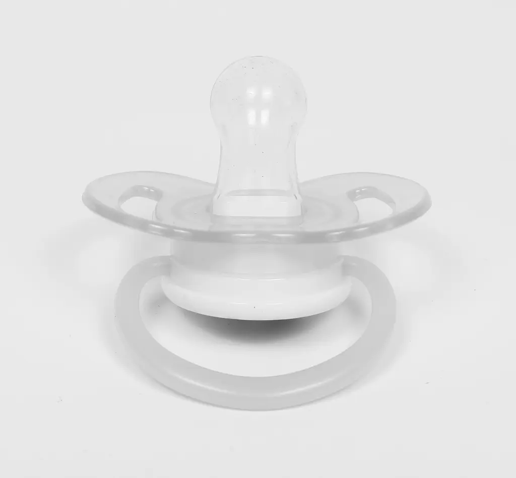 Пустышка силиконовая Курносики Я люблю маму, круглая, 6-12+ мес., розовый (7015/6+ рож) - фото 2