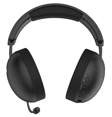Навушники бездротові Hator Hellyberry HH30, Black, Bluetooth 6.0 / USB 2.4GHz / 3.5 мм, мікрофон, динаміки 50 мм, 1000 mAh (Type-C) - фото 6