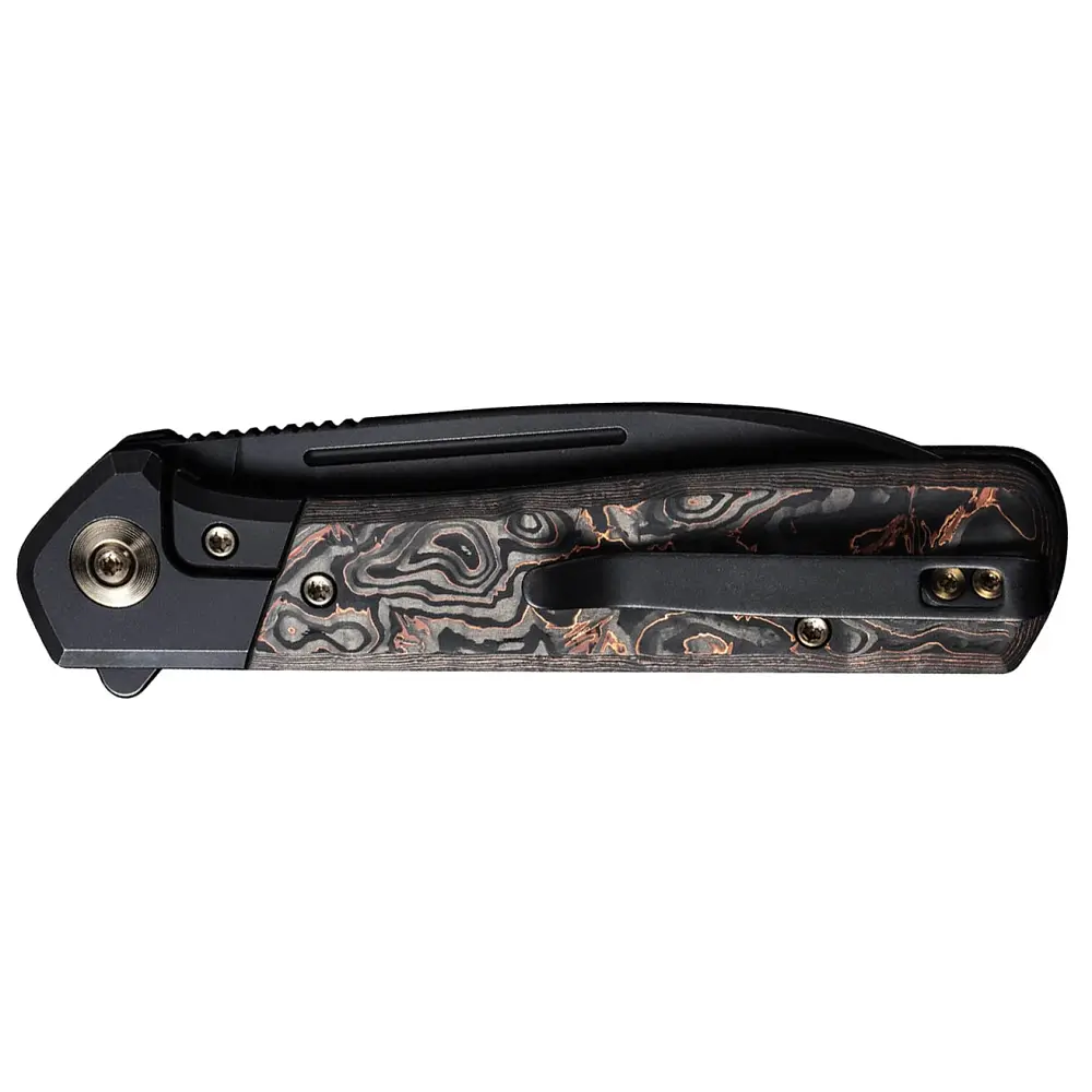 Нож Weknife Soothsayer Titanium Copper CF All Black - фото 3