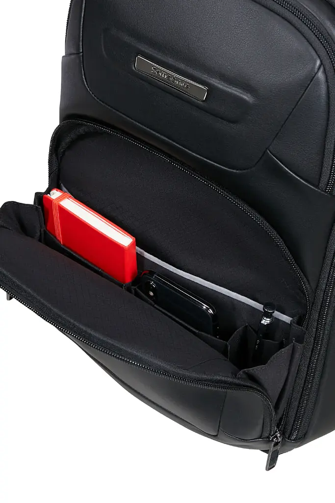 Рюкзак 14,1" Samsonite PRO-DLX 6 LEATHER BLACK 40x28x14 KT5*09001 - фото 5