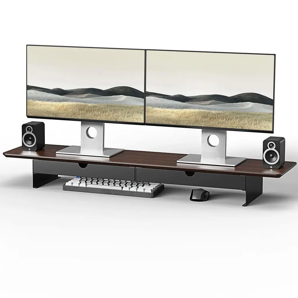 Подставка под монитор OfficePro MR164DW Dark Wood/Black MR164DW - фото 2
