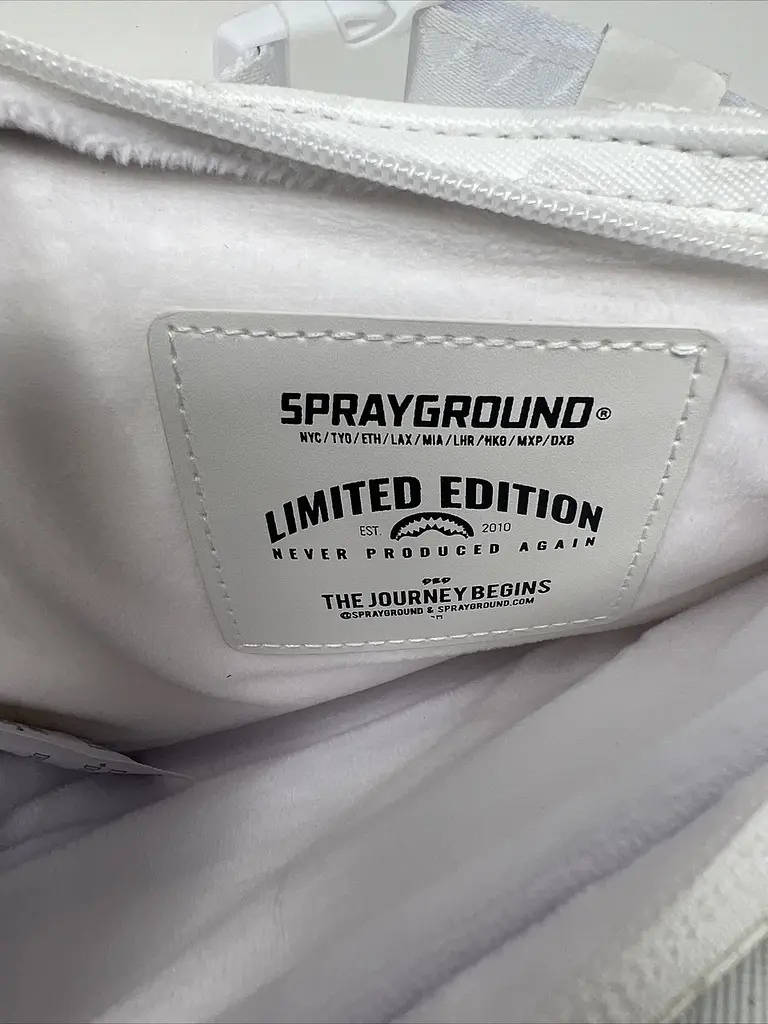 Нагрудна сумка слінг Sprayground Wings To The Future Біла - фото 9