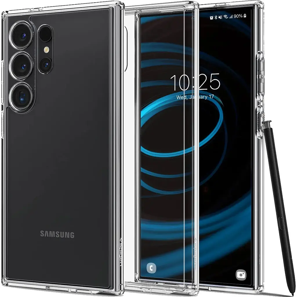 Чехол Spigen Ultra Hybrid Case для Samsung Galaxy S24 Ultra Crystal Clear (ACS07292) [100235] - фото 11