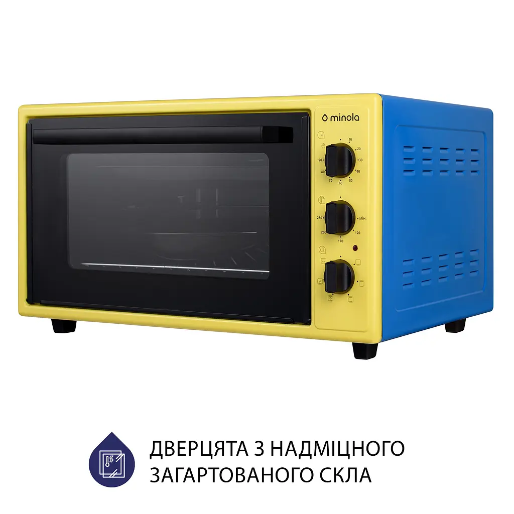 Духовка Minola FOET 4815 UA жовто-блакитна - фото 5