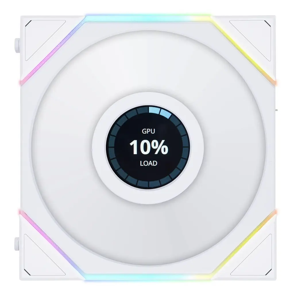 Вентилятор Lian Li Uni Fan TL Wireless LCD 120-1 Reverse White (G99.12RTLLCD1W1W.00) - фото 2