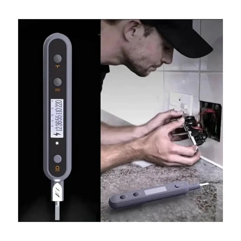 Викрутка-тестер напруги Xiaomi JIMIHOME Digital Display Electric Test Pen Black (JM-G27004) - фото 4