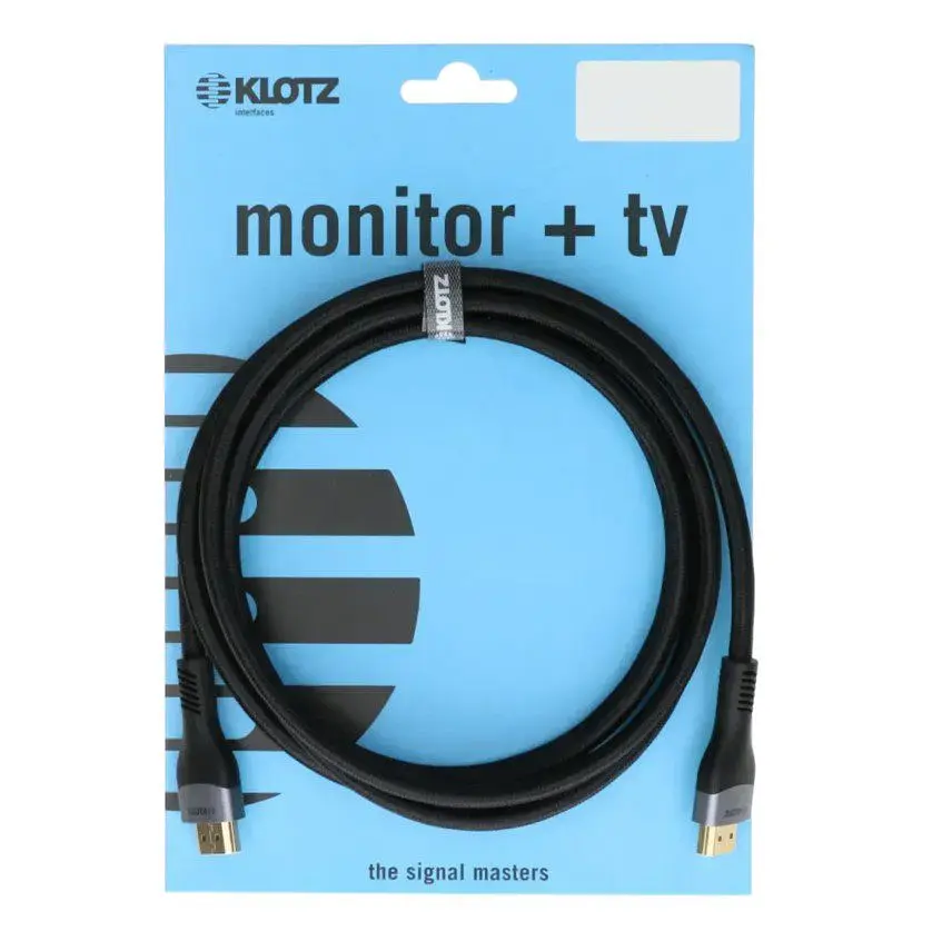 Кабель HDMI KLOTZ H21AAG1-0300 v2.1 8K 48Gbit HDR Ethernet ARC 3м Black - фото 3