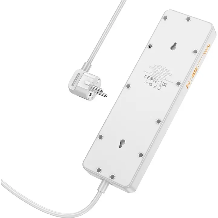 Мережевий фільтр Hoco AC13A White EU [99138] - фото 4