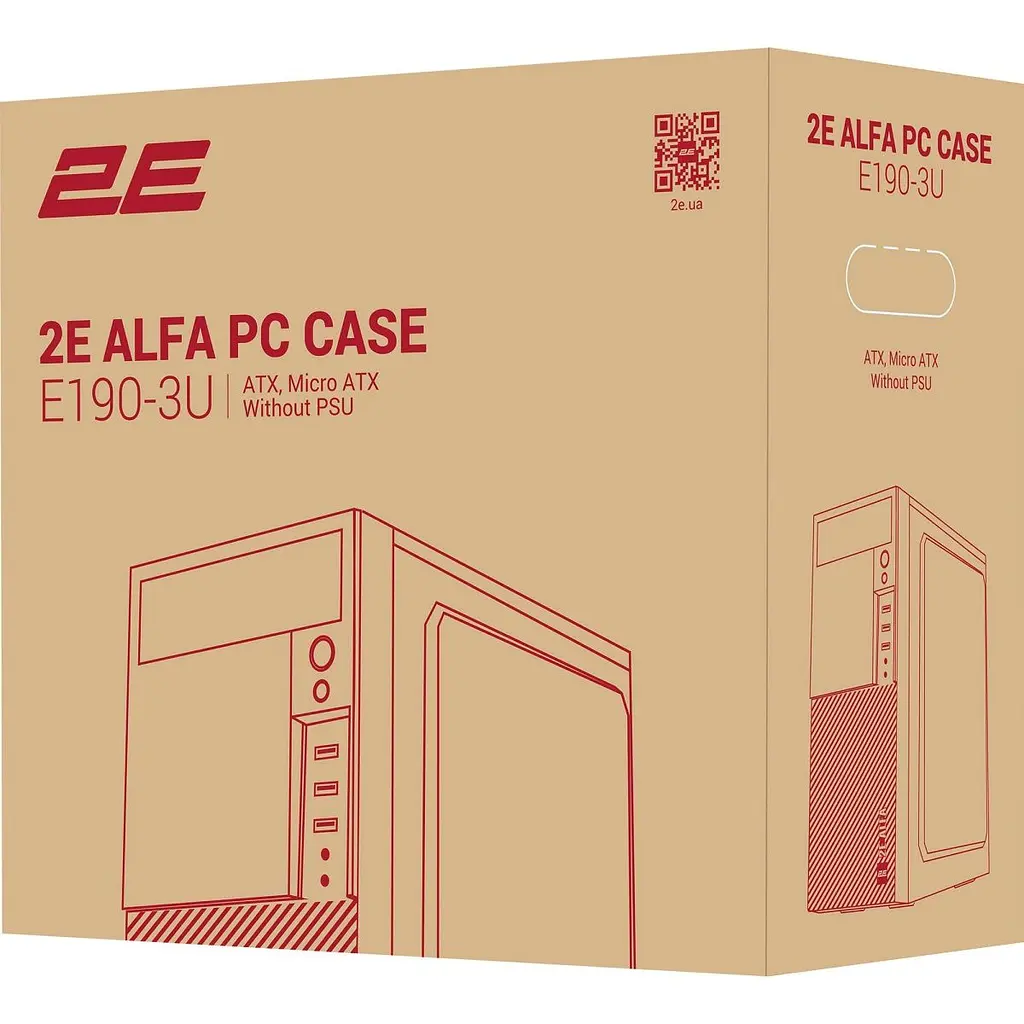 Корпус 2E Alfa E190-3U (2E-E190-3U) [134459] - фото 9