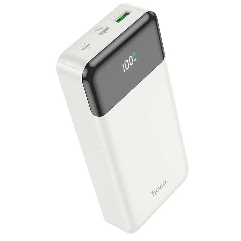 Портативний ЗП Power Bank Hoco J102A Cool figure PD20W+QC3.0 20000 mAh White - фото 2