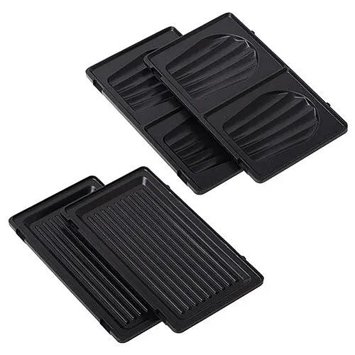 Мультимейкер 2 в 1 Adler AD 3070 black (Бутербродниця — гриль) - фото 3