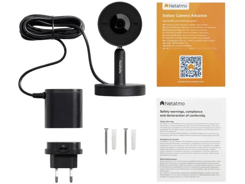 IP-камера відеоспостереження NETATMO Indoor Camera Advance Black (NPC-B) - фото 3