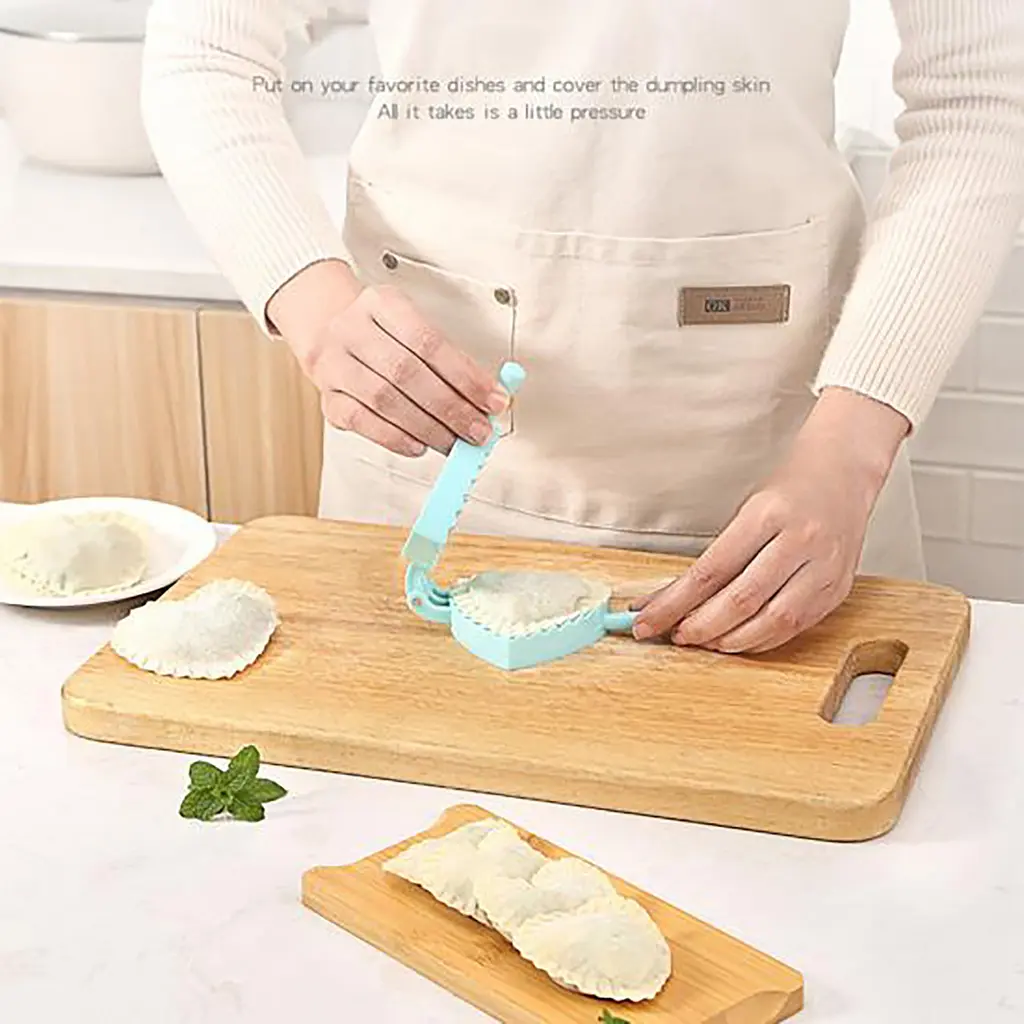 Форма лепки для пельменей, вареников и равиоли в виде сердца, Kitchen Master Синий 85823 - фото 4