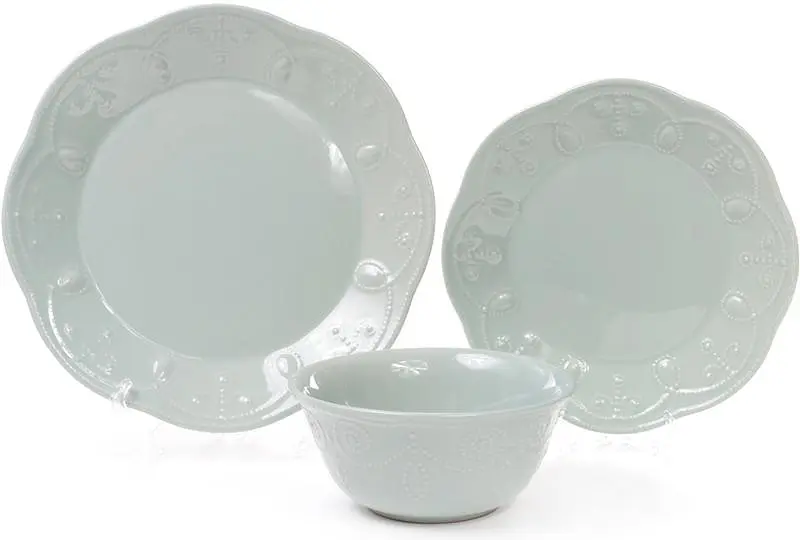 Набір 6 обідніх тарілок Leeds Ceramics, кам'яна кераміка BonaDi Ø28,5х3 см kuh0007024 - фото 2