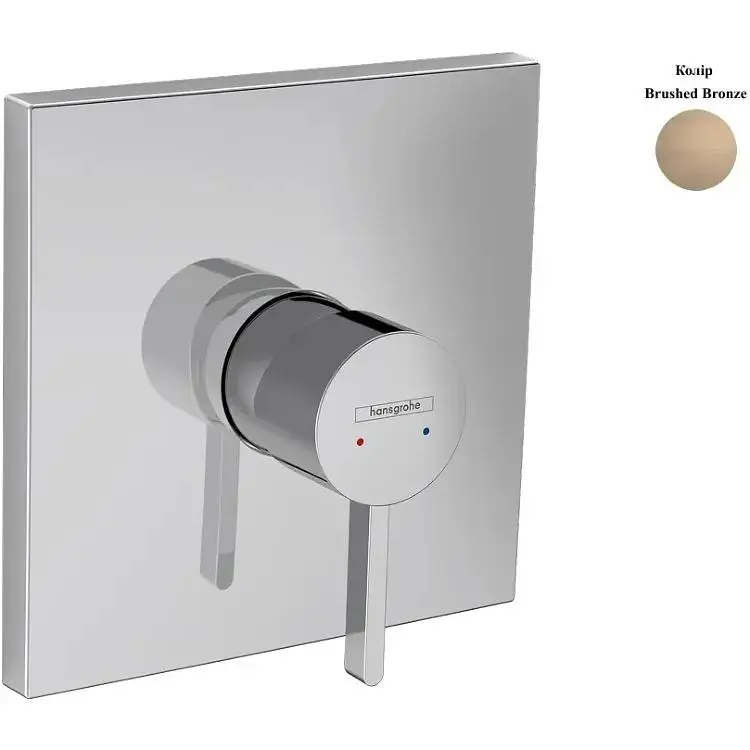 Змішувач для душу Hansgrohe Finoris прихованого монтажу brushed bronze 76615140