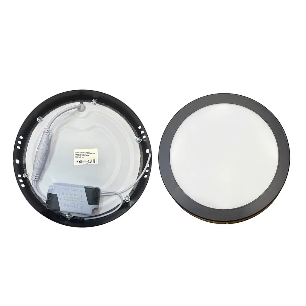 Панель LED накладна BLACK LU-SF-RD-18C 4000K 18W коло(210*28 мм)  TM LUMANO - фото 2