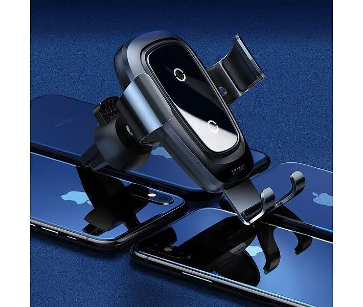 Беспроводной ЗУ и держатель Baseus Metal Wireless Charger Gravity Car Mount (WXYL-B0A) - фото 2