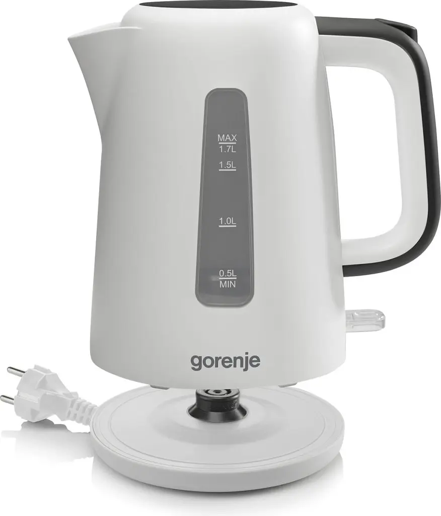 Gorenje Электрочайник 1.7 л, Strix контроль, пластик, белый - фото 5