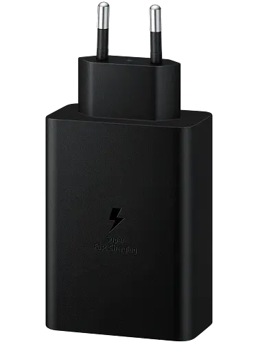 Мережевий зарядний пристрій Samsung 65W Power Adapter Trio w/o Cable Black (EP-T6530NBEGRU) [71465] - фото 2