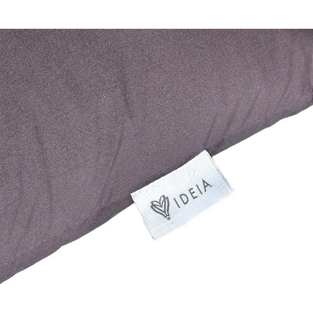 Подушка декоративна Ideia Rain з вишивкою коричневий 50х50 см (8-32196) - фото 5