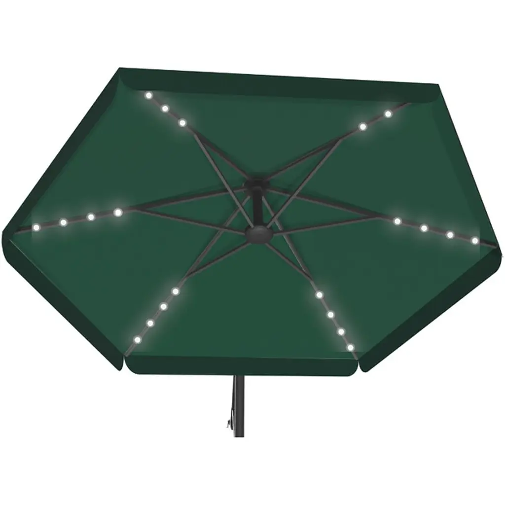 Садова парасоля GardenLine GAO1510 з LED підсвіткою Green [144769] - фото 3