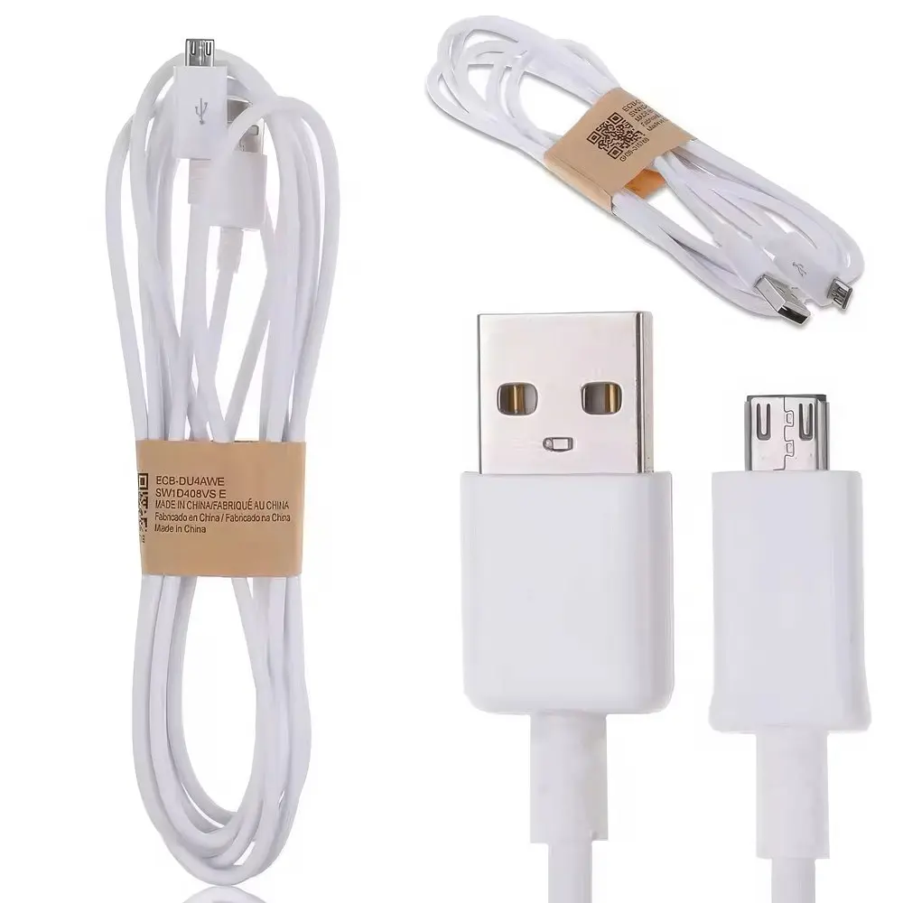 Шнур для зарядки телефона белый 80 см, кабель USB micro USB кабель для зарядки USB-MICRO USB S4 - фото 4