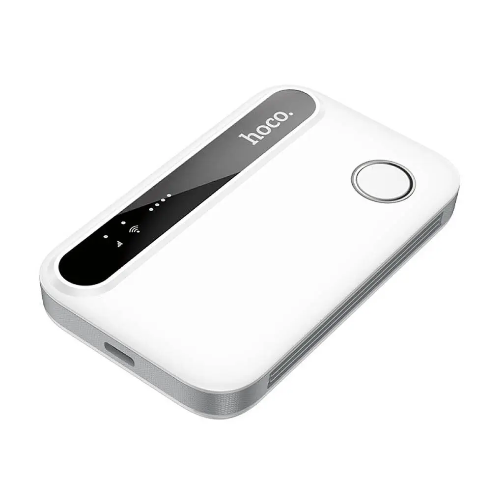 4G модем HOCO HI41(LTE), 900-2600МГЦ, 50-150Mb/s, USB, акумулятор 2100mAh, White, BOX - фото 4
