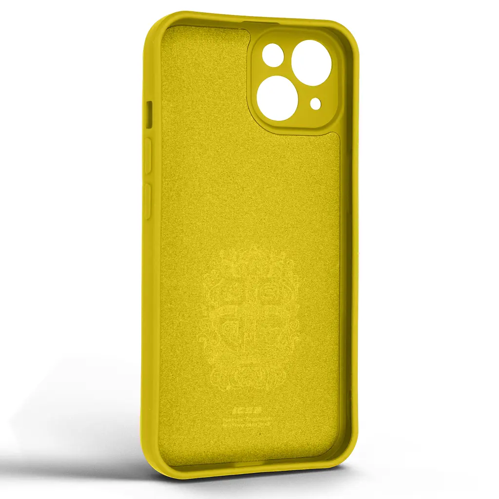 Силиконовый чехол для Apple iPhone 14, Icon Ring, желтый, панель-накладка, с кольцом-подставкой на 360°, противоударный, возможность использования магнитных держателей, ArmorStandart (ARM68689) - фото 2