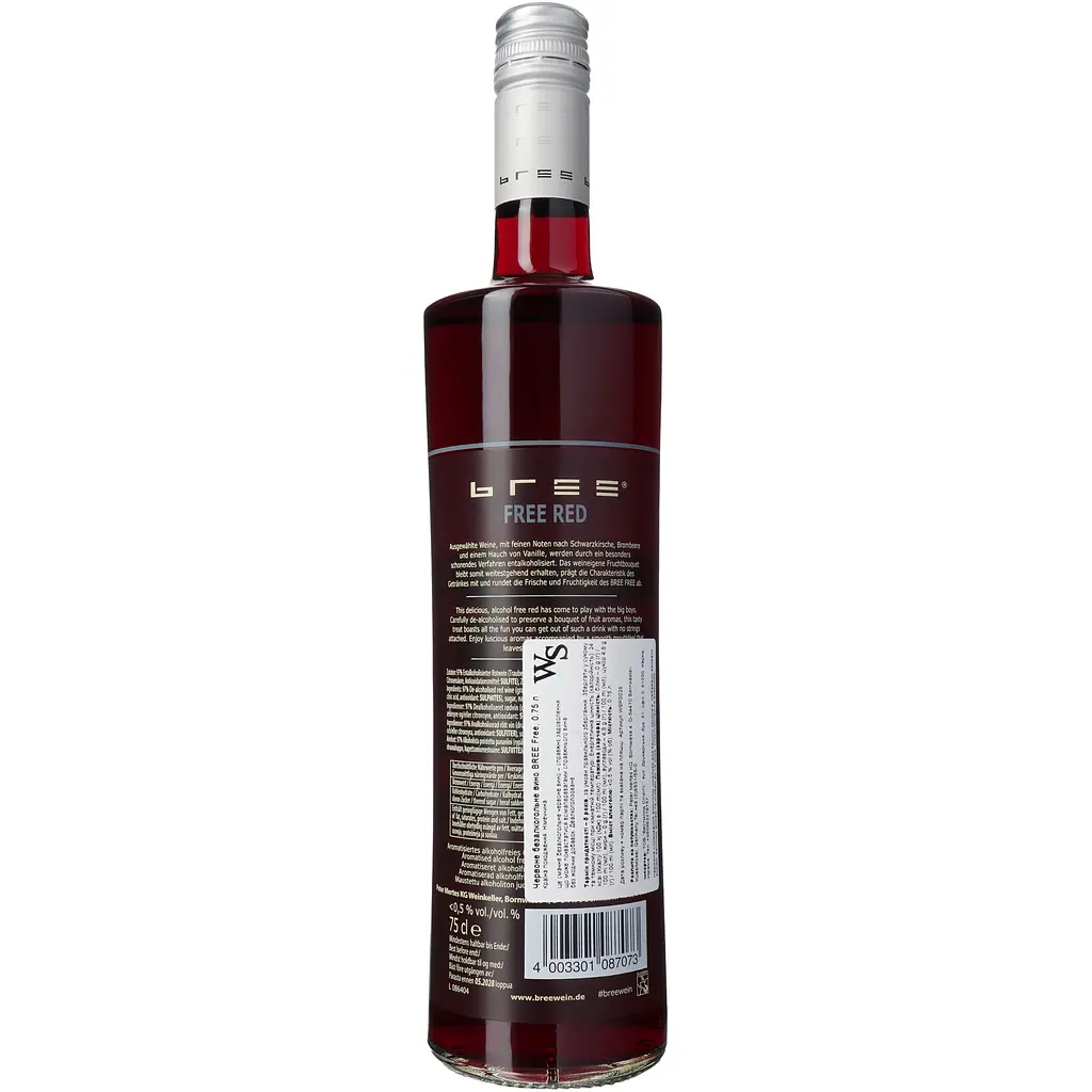 Безалкогольне вино Bree Alcoholfree Red червоне 0.75 л - фото 4