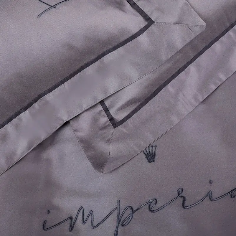 Комплект постільної білизни MirSon Imperial Tencel №06 Gray 2 x 160 x 220 см (2200010755282) - фото 5