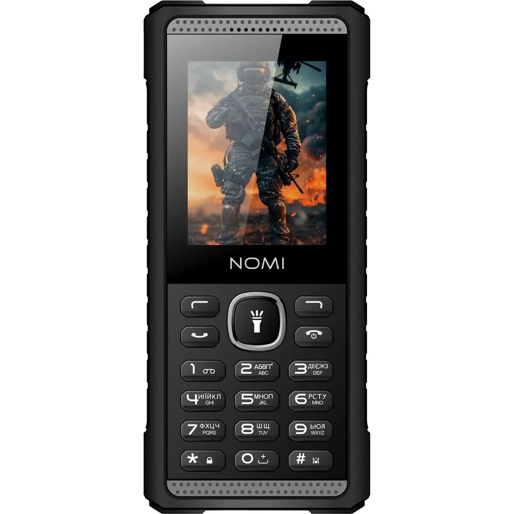 Мобільний телефон Nomi i2420 Black Grey - фото 2