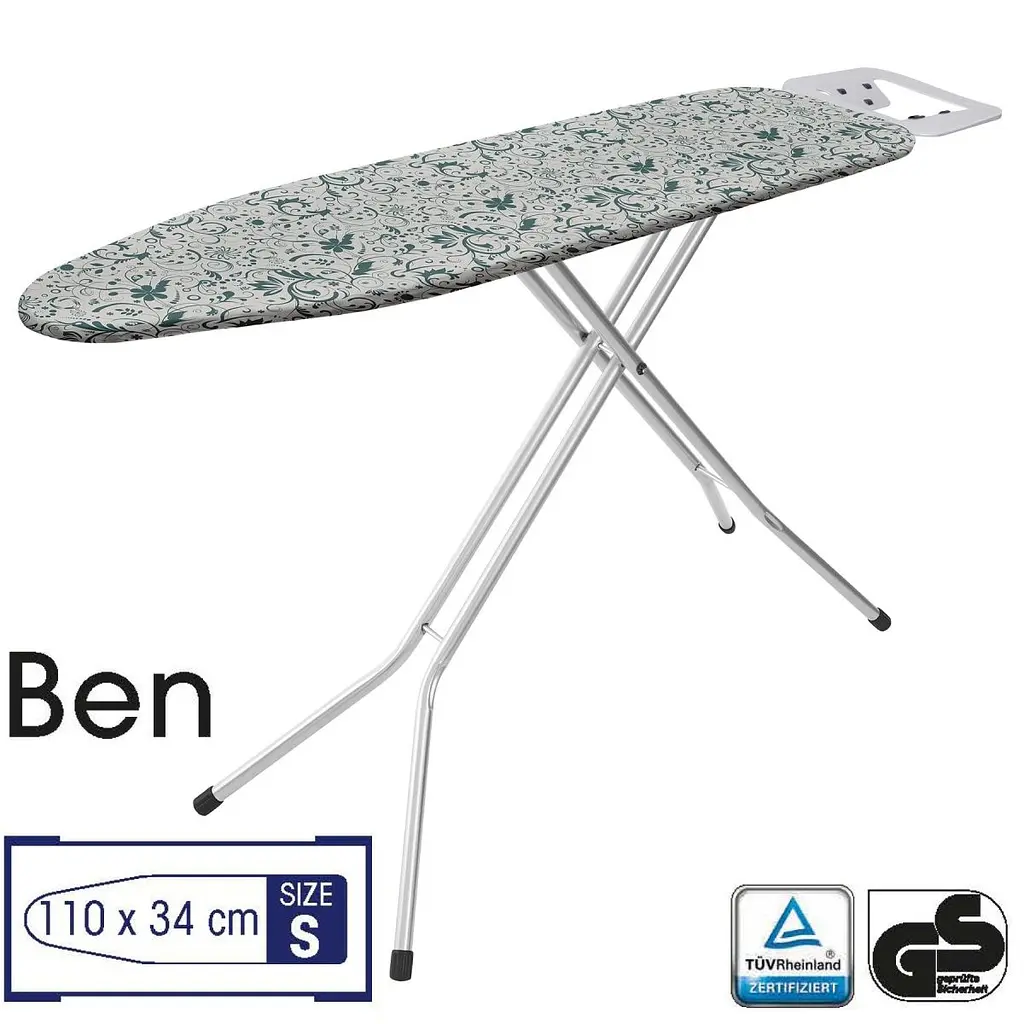 Дошка для прасування Casa Si Ben 110x30 Silver/White Plants (CS98090G323) - фото 2