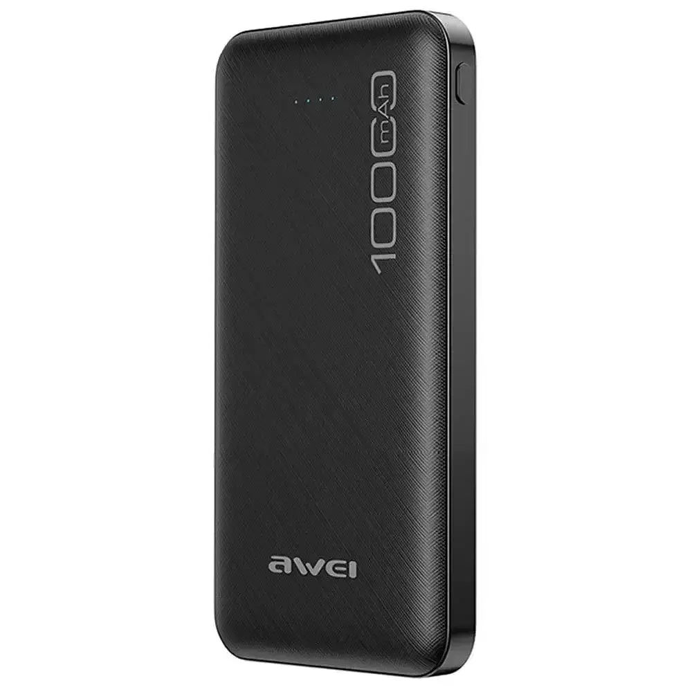 Портативное зарядное устройство для Power Bank Awei P5K 10000 mAh Павербанк USB черный - фото 2