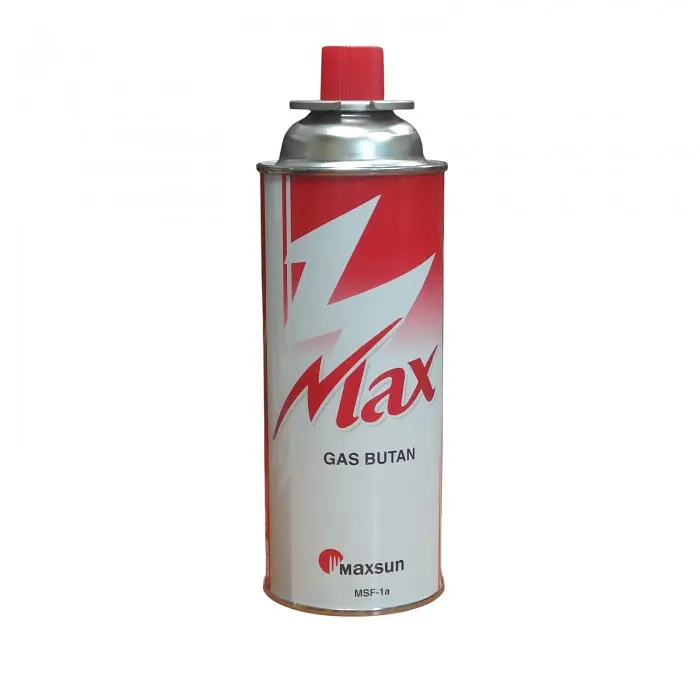 Балон газовий 220 г для портативних газових приладів MAXSUN Корея Червоний