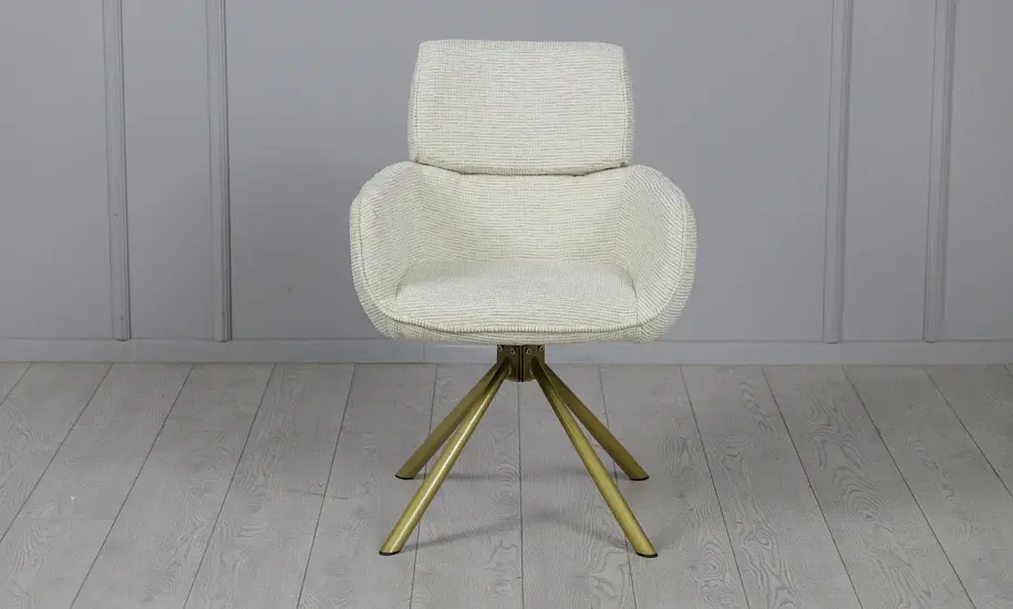 Стул Артур с вращающимся механизмом айвори - фото 3