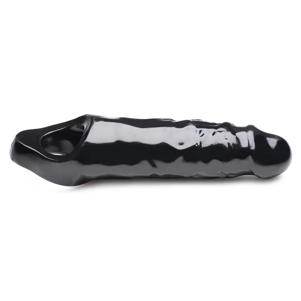 Насадка на пеніс Master Series Mamba Cock Sheath Packaged Black, 16.5 см (чорний) - фото 2