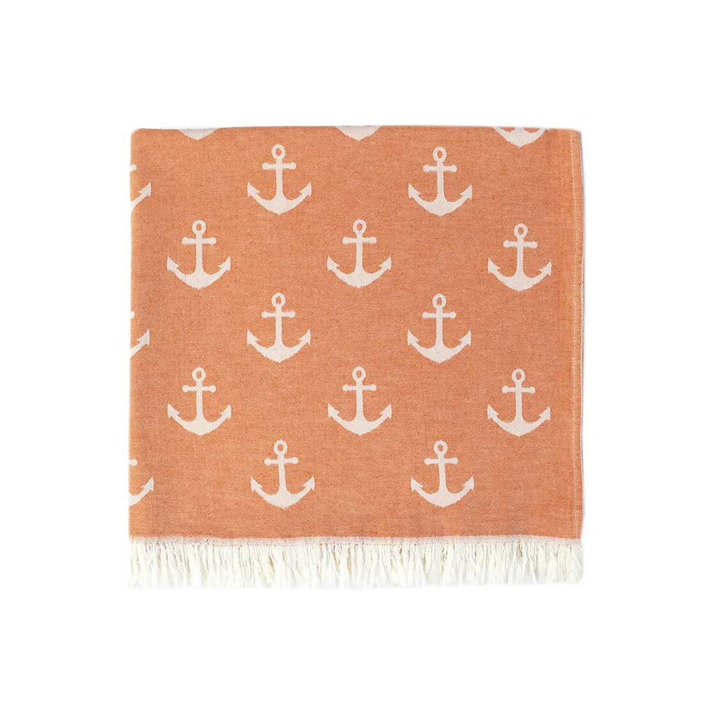 Рушник Lotus Home Pestemal - Anchor 90x160 orange помаранчевий - фото 2