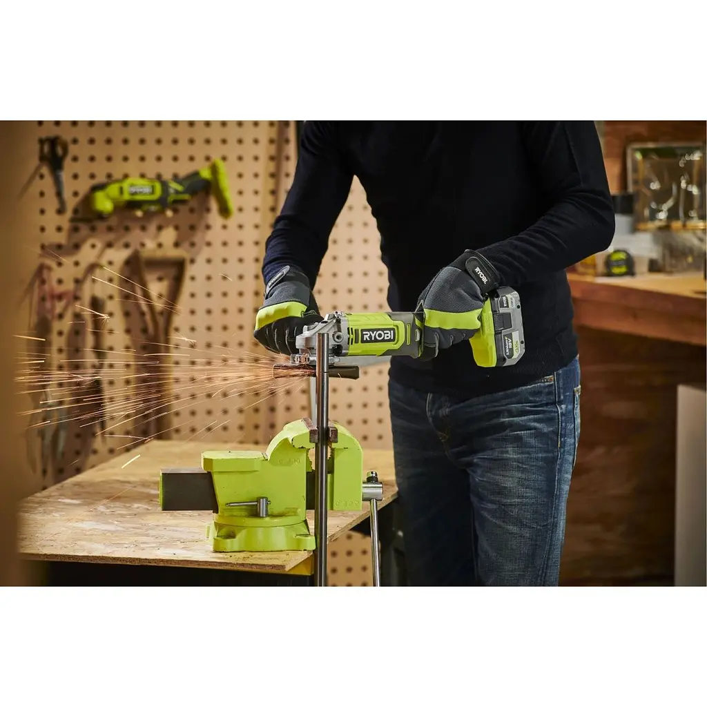 Угловая шлифмашина Ryobi ONE+ RAG18125-0 (5133005403) [134013] - фото 4