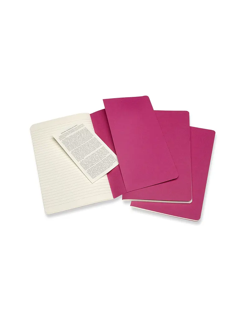 Записник Moleskine Cahier середній, Лінійка Кінетичний Рожевий (CH016D17) - фото 4