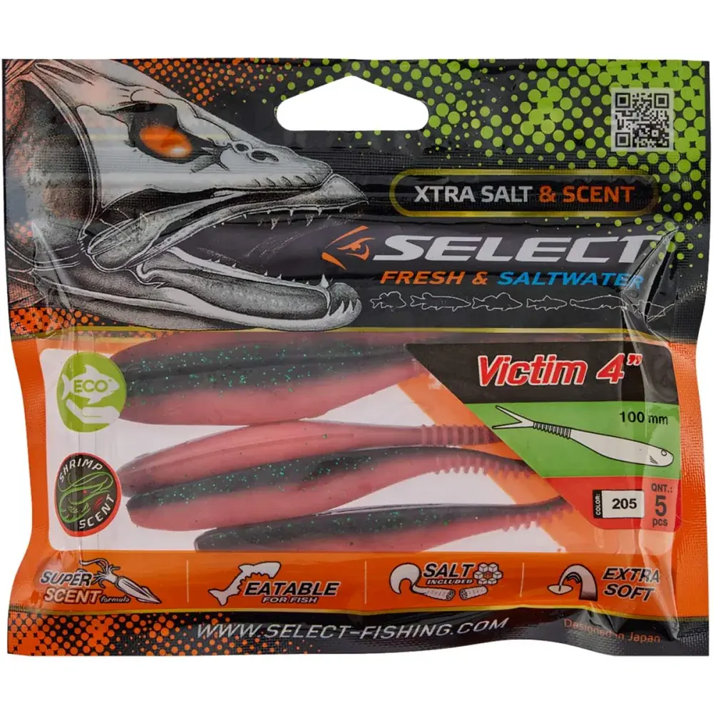 Силікон Select Victim V-Tail 4" #205 (5 шт/уп) - фото 2