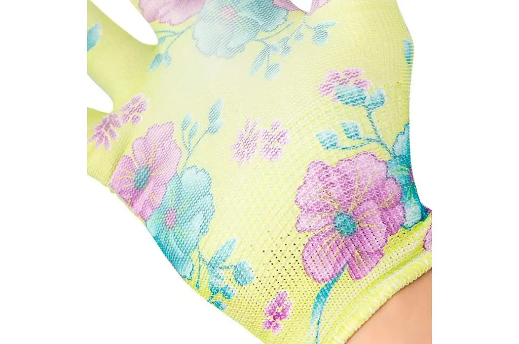 Рукавички робочі захисні Intertool поліуретанові садові 8" зелена (в упаковці 12 шт.) - фото 2