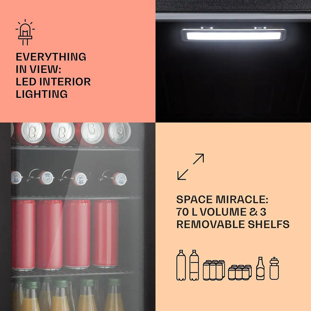 Холодильник для напитков Klarstein Beercave 70 (10046067) - фото 4