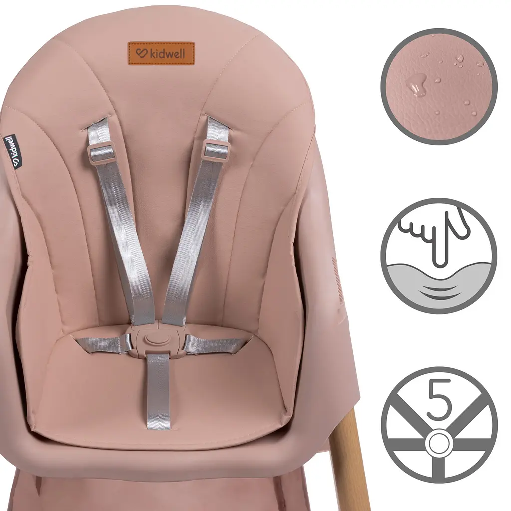Стульчик для кормления Kidwell KARIMI Pink - фото 8