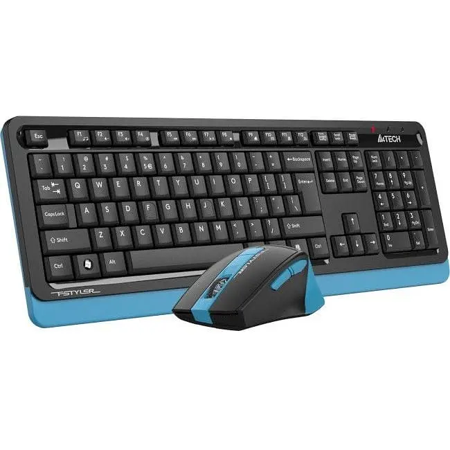 Комплект (клавіатура+мишка) A4Tech FG1035 USB Navy Blue - фото 2