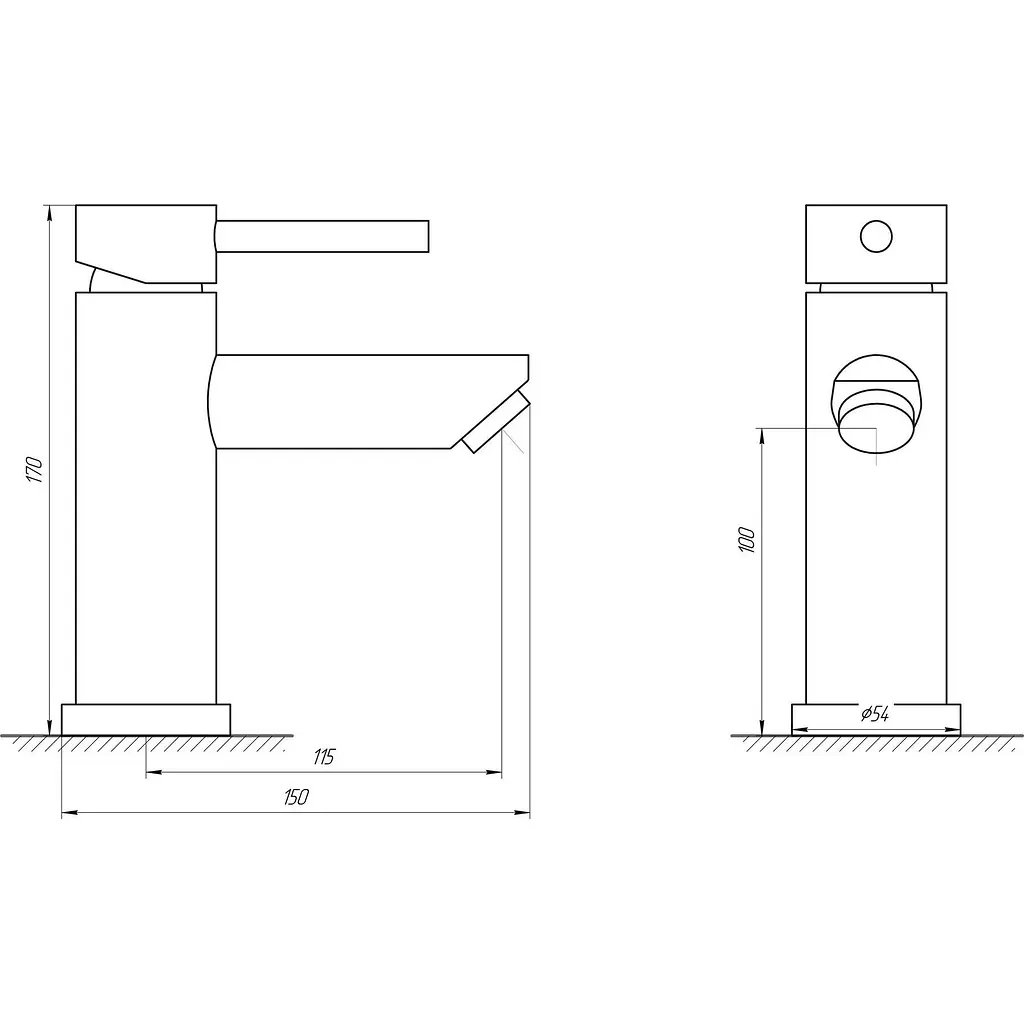 Змішувач для раковини Globus Lux ALPEN SBT1-101 - фото 4