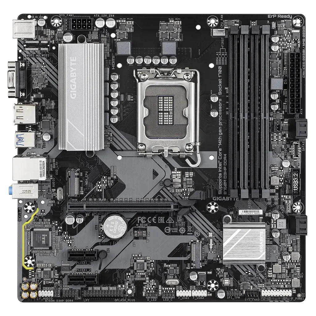 Материнська плата Gigabyte B760M D3HP DDR4 Socket 1700 - фото 2