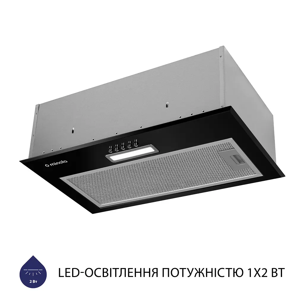 Витяжка повновбудована MINOLA HBI 5214 BL 700 LED - фото 3