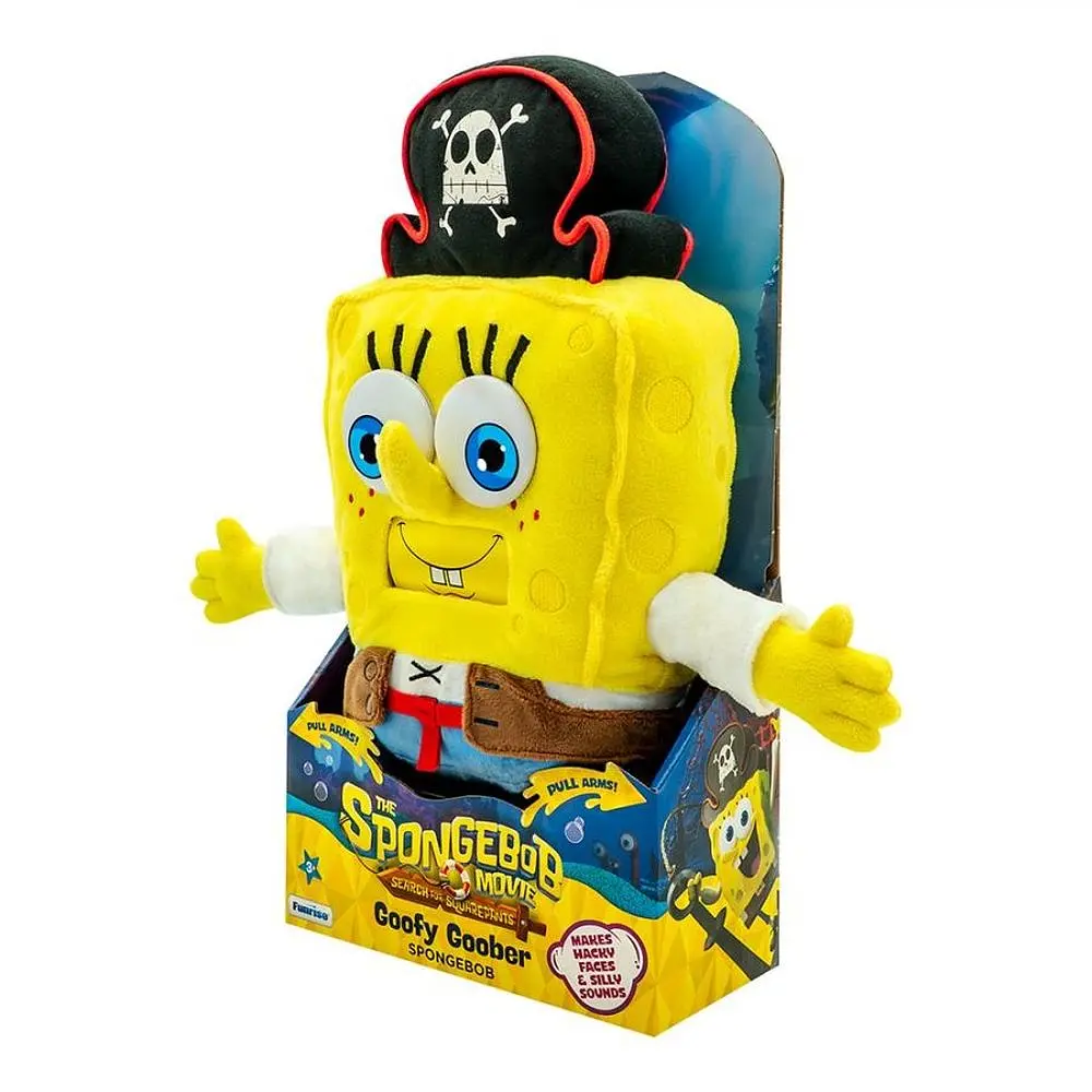 М'яка інтерактивна іграшка Sponge Bob Губка Боб у пошуках квадратних штанів у кіно Веселий дивак (FR71161) - фото 4